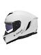 LS2 FF818 Storm III Gloss White Motorcycle Helmet Full Face ECE 22.06 1600gr with Pinlock and Sunvisor