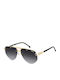 Carrera Men's Sunglasses with Gold Metallic Frame and Grey Gradient Lens 1087/S RHL/9O