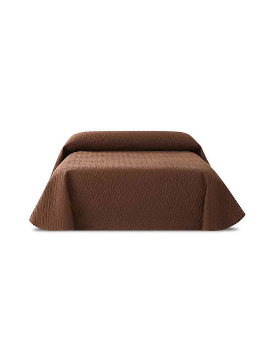 Sofazip Покривало Кингсайз Кафяв 230x270см