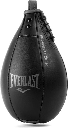 Everlast Powerlock Δερμάτινος Σάκος Ταχύτητας Μαύρος