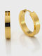 Sharks Bay Clothing Men's Single Earring Hoop made of Steel Gold Plated