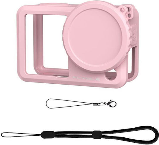 Silicone Case Lens Action Camera Dji Osmo Action 6 Flymile Action Pink