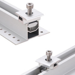 Wetown Photovoltaik-Zubehör Mittlere Klammern für Solarmodulmontage 4 Stück 35mm