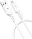 Technovo Regular USB 2.0 Cablu USB-C bărbătesc - USB-A Alb 1m (0030483)