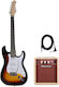 Stm 33 Sunburst Elektrische Gitarre Verstärker Bundle
