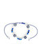 Elegant Blue Cord Anklet