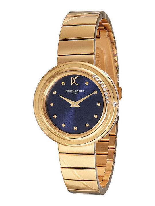 Pierre Cardin Women's Watch with Gold Metal Bra...