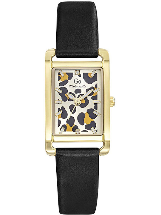 GO Mademoiselle Women's Watch with Black Leather Strap