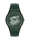 Swatch Swatch Women's Watch with Green Rubber Strap