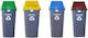 Plastic Coș de gunoi Reciclare 90lt Albastru