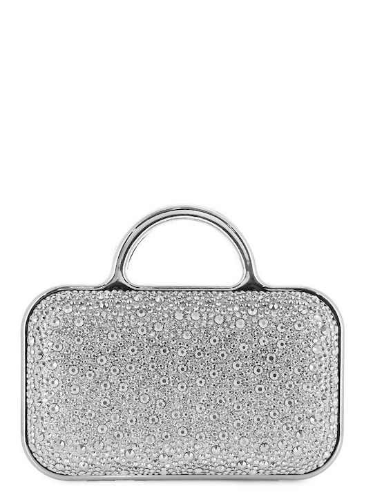 Damentasche Schultertasche Silber