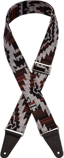 Fender 2" Zion Черен Aztec Каишка За Китара Бас