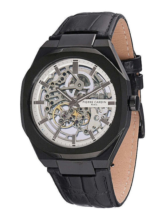 Pierre Cardin Herrenuhr 42mm Automatisch mit Sc...