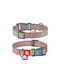 Waudog Dog Collar Smart Id Reflective Brown Fastex XL 25mm X 37-58cm