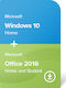 Windows 10 Home 32/64-bit Многоезичен Kw9-00265 & Office Home & Student 2016 79g-04294 Електронни Лицензи