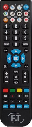 FT Electronics Universal Τηλεχειριστήριο LOR-7000BT για Ψηφιακούς Δέκτες και Τηλεοράσεις