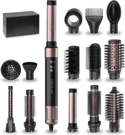 Cecotec Bamba Ceramiccare Κεραμική Ηλεκτρική Βούρτσα με Αέρα & Περιστρεφόμενη Κεφαλή για Ίσιωμα και Μπούκλες 1400W