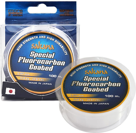 Sakana Special Fishing Line Fluorocarbon Coating 100 M 0.395mm 22.00 Kg