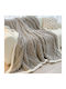 Κουβέρτα Fleece Μονή 150x200εκ. Κομψό Γκρι