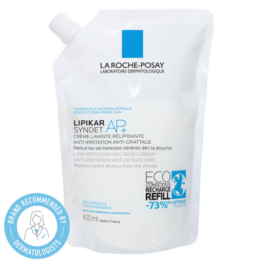La Roche Posay Lipikar Syndet Ap+ Refill Bubble Bath with Niacinamide for Nourishing 400ml