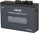Akai Portable Cassette Player Bluetooth Black