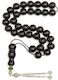 Roloi Komboloi Mastic Worry Beads with 33 Beads Black 44cm