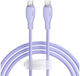 Cablu De Date Încărcare Rapidă Pudding Smartphone Usb Type-c La Usb Type-c 100w 1.5m Violet