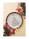 Mehrfarbiges Weihnachtliches Plattenstück Baum – 26x26 cm
