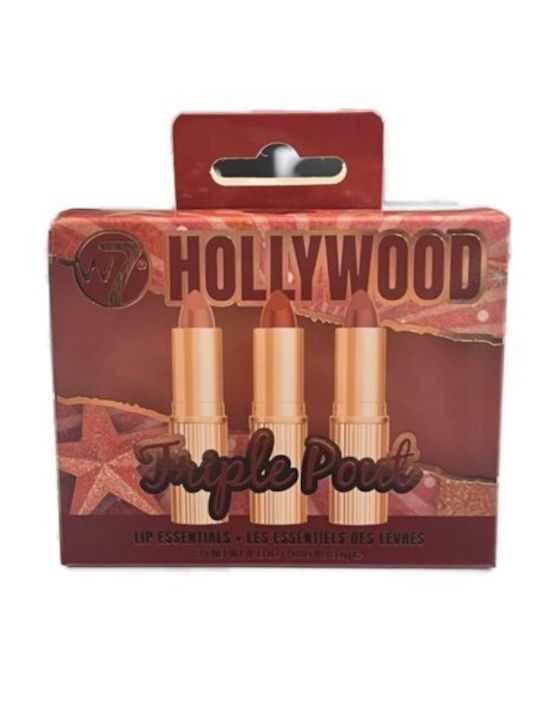 W7 Cosmetics Hollywood Triple Pout Σετ Μακιγιάζ για τα Χείλη 3τμχ W7 Cosmetics Hollywood Triple Pout Σετ Μακιγιάζ για τα Χείλη 3τμχ