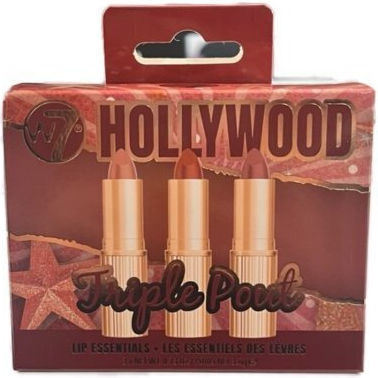 W7 Cosmetics Hollywood Triple Pout Makeup Set for the Lips 3pcs