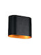 Trio Lighting Alani Φωτιστικό Τοίχου με Ντουί G9 Μαύρο 15x8x12εκ.