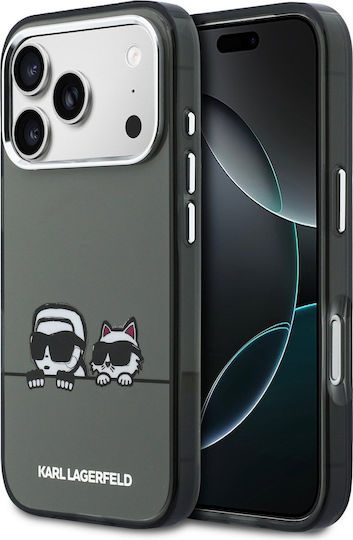 Karl Lagerfeld Iml K&ch Heads Logo Back Cover Plastic / Silicone Black (iPhone 17 Pro)