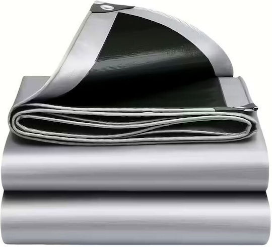 Bradas Impermeabil Prelată 260gr/m² 12x10m. Heavy Duty Argintiu