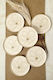 SteweHome Ceramic Nordic Serving Plates Beige Set 6 Pieces 22x22cm