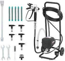 Paint Sprayer Large Surfaces 650 W Power 1.17 L Min 125 Bar 15.24 M Hose Length 2 Wheels Nozzles 315 417 515 517 623 Paint Sprayer Large Surfaces 650 W Power 1.17 L Min 125 Bar 15.24 M Hose Length 2 Wheels Nozzles 315 417 515 517 623