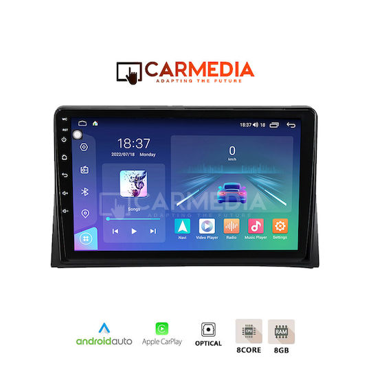Carmedia Car Audio System for Volkswagen Transporter 2003-2020 (Bluetooth/USB/WiFi/GPS/Apple-Carplay/Android-Auto) with Touch Screen 12.3"