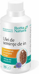 Supliment Alimentar Ulei de Semințe de In Flaxseed Rotta Natura 90 Capsule
