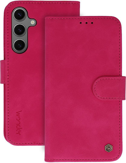 Wonder Wallet Synthetic Leather / Silicone Fuchsia (Galaxy S26 Ultra)