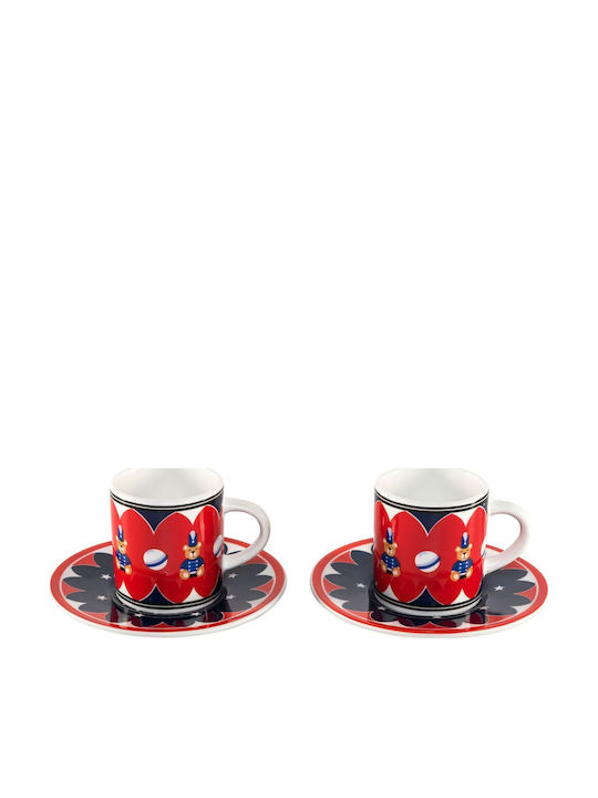 Bialetti Set of Cups Coffee Porcelain White 2pcs