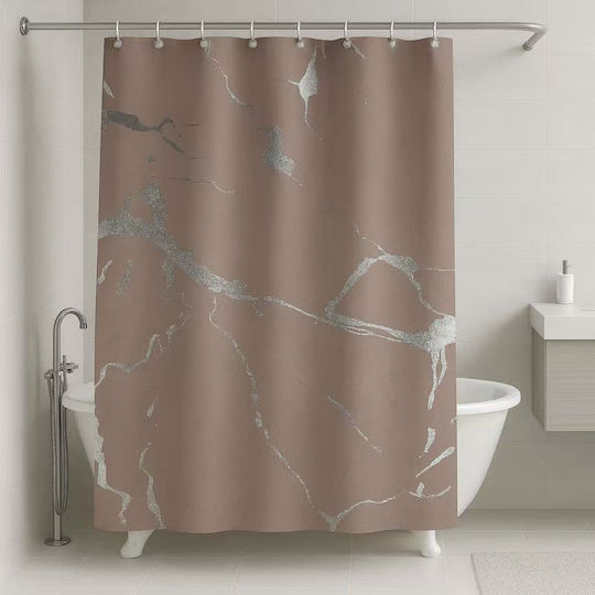 Mc Decor Duschvorhang 180x180cm Beige