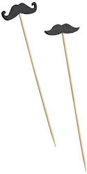 Mustache Sticks 12cm 100pcs