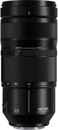 Panasonic Camera Lens LUMIX S 100-500mm F5-7.1 O.I.S Fixed for Leica L Mount Black