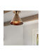 Single-Light Cone Ceiling Light Fixture Antique 20x24cm
