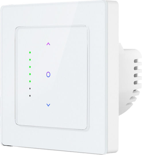 Avatto Elektrischer Wandtaster Berührung Wi-Fi Rollläden mit Rahmen Aller Retour Weiß