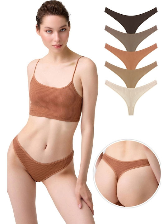 Γυναικεία String MultiPack Πολύχρωμο