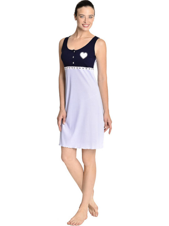 Jeannette Lingerie Summer Women's Nightdress Blue
