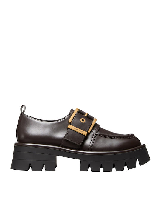 Michael Kors Δερμάτινα Γυναικεία Loafers σε Καφ...