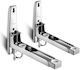 Foldable Stainless Steel Corner Shelf Gray LK590A