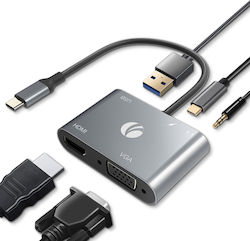 VCOM USB-C Docking Station με HDMI 4K PD