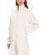 Women's Sweatshirt Jacket Beige